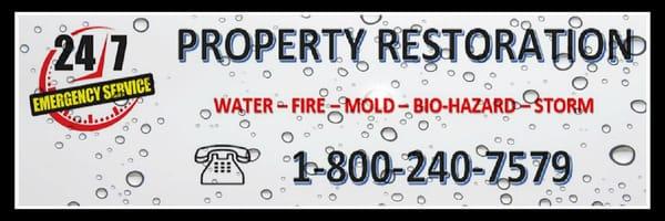 Water and Fire Damage Restoration, Restoration made simple! 24/7 Property Restoration , 30 Mins Response Time