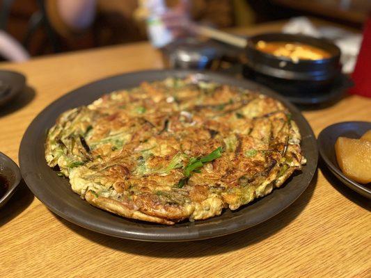 Chives Seafood Pancake