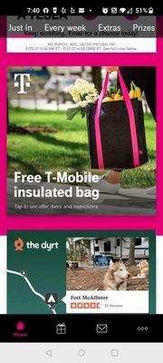 Remember to get your free insulated bag today (4-20-21) if you are a customer! #getthanked #tmobiletuesday