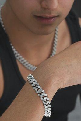 Diamond Cuban link bracelet