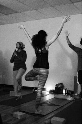 Dancers pose at the Stress Release Yoga Class. #dancerspose #yoga #youyogameyoga #balance #atlanta