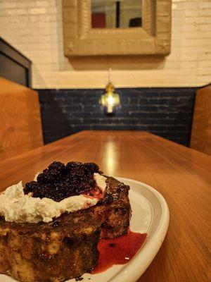 Sourdough French Toast
 blackberry, housemade ricotta, maple