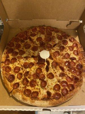 Pepperoni pizza