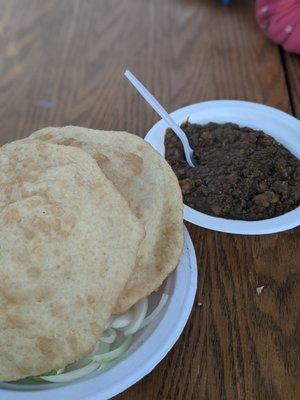 Chole bhature 3* - the chole disappointed