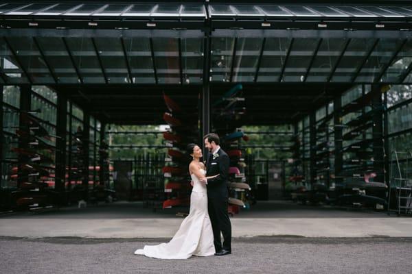 Gazing lovingly into each others' eyes: check.  Gorgeous background: check.  Perfect framing: check.