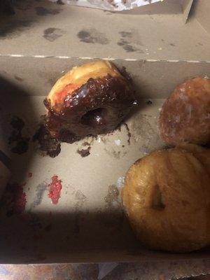 Nasty melted donut