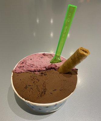 Medio Cup Gelato - Blueberry & Chocolate