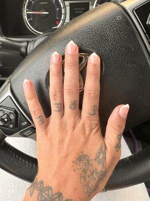 Custom French Tip W Gel