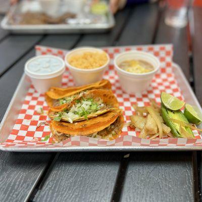 Birria-Queso Tacos