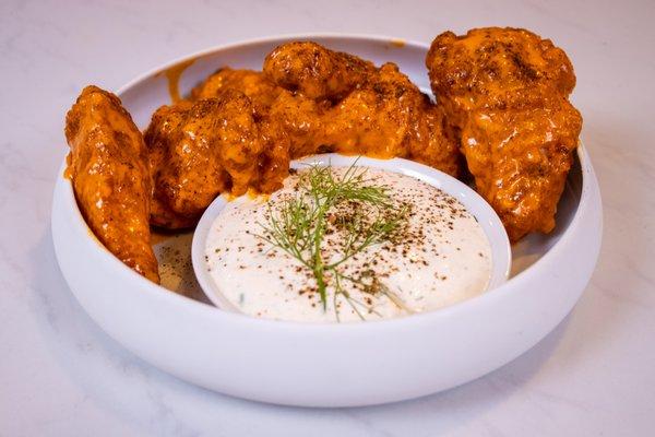 GORILLA WINGS - smoky buffalo or lemon pepper, ranch