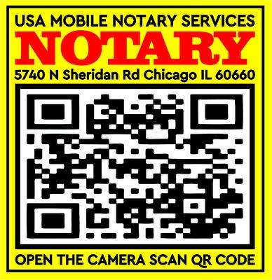 USA Mobile Notary Services.  
 5740 N Sheridan Rd Chicago, IL 60660