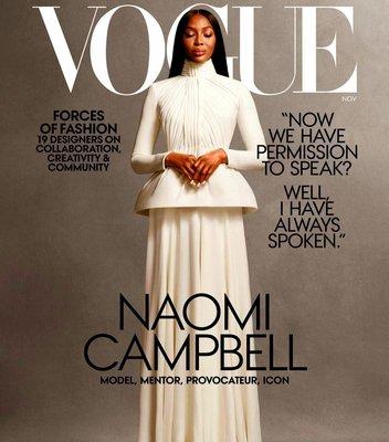 VOGUE - January 2020, Naomi Campbell on the cover