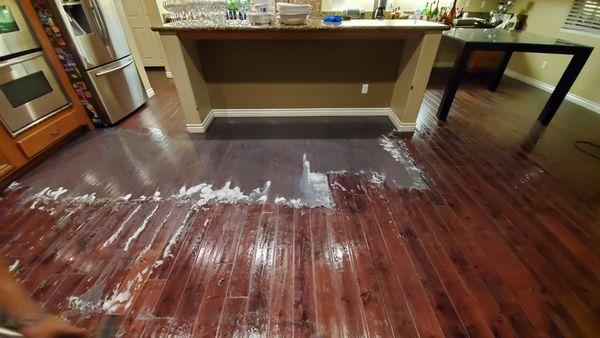 wood floor cleaning