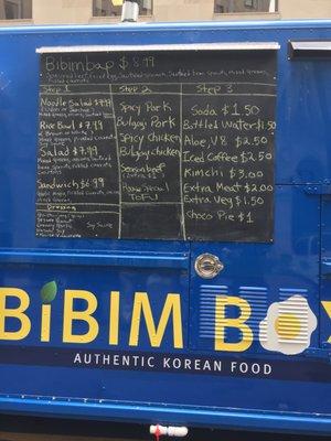 BiBim truck + menu!