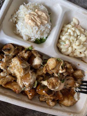 Hawaiian BBQ Chicken Plate