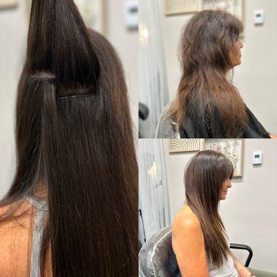 Hair extension install