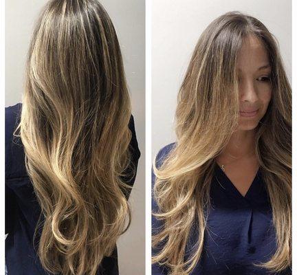 Greatlengths hair extensions and balayage highlights !