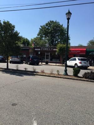 Front entrance from parking spot on west pleasant ave.