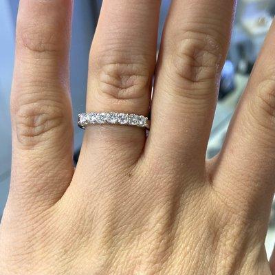 Lane Mitchell Jewelers re-tipped my platinum wedding band and it turned out perfect!