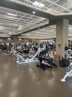 Lifetime South Austin weight room on the 2nd floor