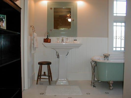 Historic restoration bathroom