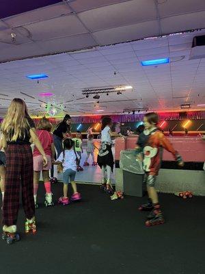 Bust day at the roller rink.