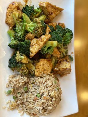 Tofu and Broccoli Stir Fry Lunch