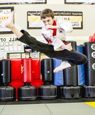 Youth Jumping Front Kick