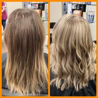 Full Highlights, Haircut and Full Style by Melinda!