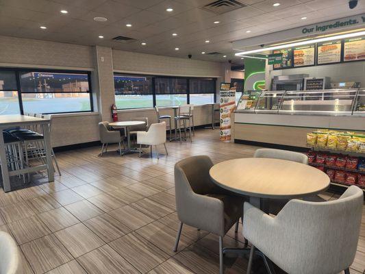 Loving the new look at Subway. The comfy chairs are great!