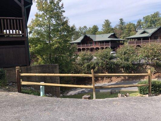 New split rail fencing at Hemlock hills.