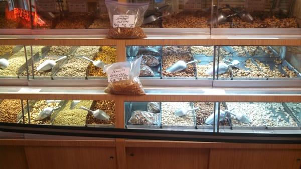 The Shoppe has a fantastic variety of fresh nuts - from Indian cashews to shelled pistachios!