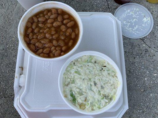 Baked Beans and Cole Slaw