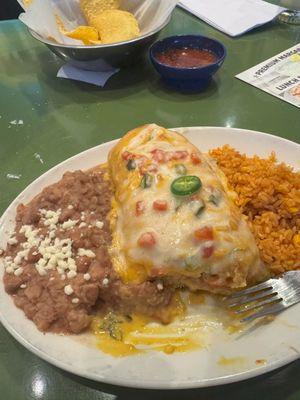 Lunch Chicken Chimichanga