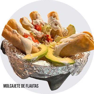 Molcajete de flautas para compartir en familia!