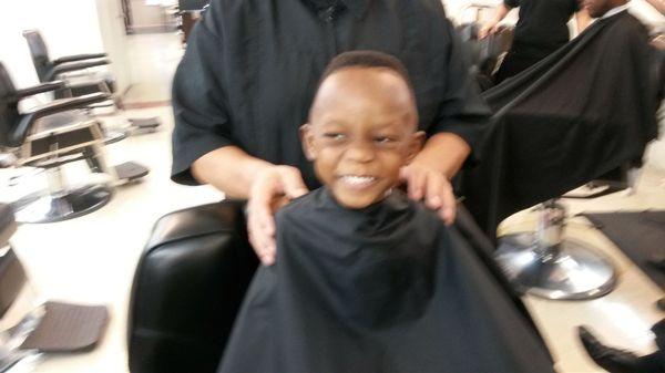 Haircuts make me smile .