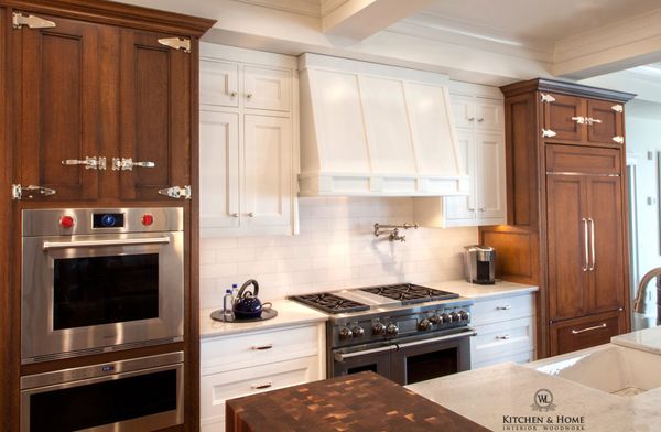 Custom large format kitchen. With large hardware being part of the design