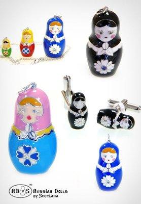 Russian dolls jewelry collection