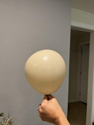 Lopsided balloon