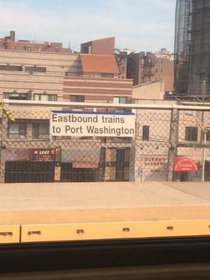 East to Port Washington West to NYC