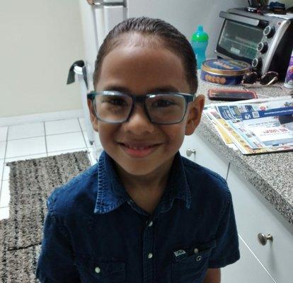 My handsome boy loves his new Nike glasses from Laria eyecare