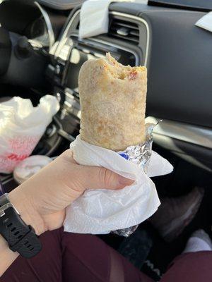 Bacon Breakfast Burrito - delish!