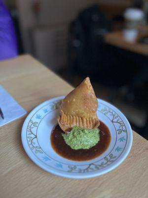 Keema Samosa (part of 3-course Prix Fixe (~$27/person))