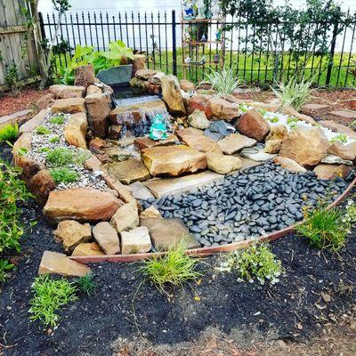 Backyard water feature