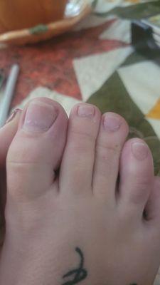 Hacked my feet an didn't even take all the polish off!!!