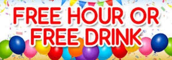 Free one hour of gaming on your birthday for all ages.