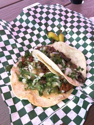 Tacos- Carne Asada & Al Pastor