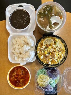 Dinaguan, Sinigang, Palabok, Pichi Pichi & Caldereta