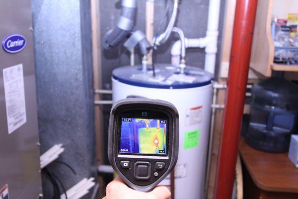 Thermal camera in use.