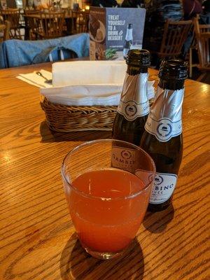 Strawberry mimosa .